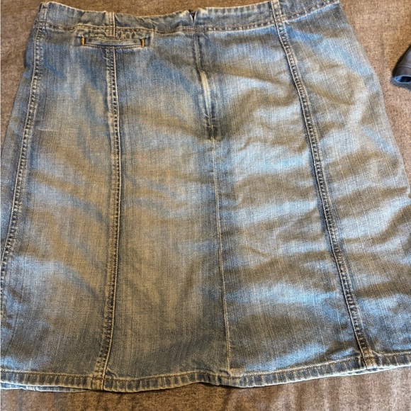 Eddie Bauer Vintage Denim Cotron A-Line Skirt Womens size 16‎ - Picture 2 of 4